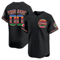 Chicago Cubs Mexico Vapor Premier Limited Custom Jersey – Black Baseball Jersey