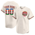 Chicago Cubs Mexico Vapor Premier Limited Custom Jersey – Cream Baseball Jersey