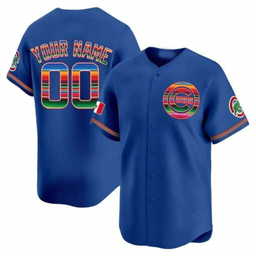 Chicago Cubs Mexico Vapor Premier Limited Custom Jersey – Royal Baseball Jersey