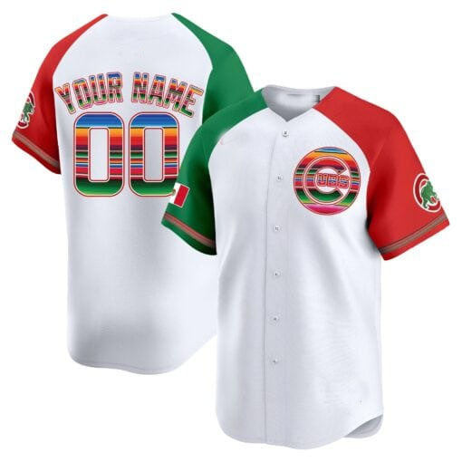 Chicago Cubs Mexico Vapor Premier Limited Custom Jersey – White Baseball Jersey