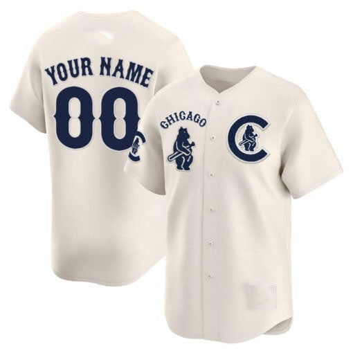 Chicago Cubs Special Vapor Premier Limited Custom Jersey V2 – Cream Baseball Jersey