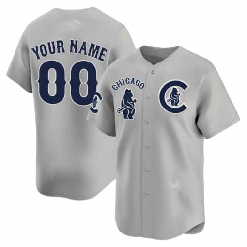Chicago Cubs Special Vapor Premier Limited Custom Jersey V2 – Gray Baseball Jersey