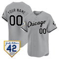 Chicago White Sox 2024 Jackie Robinson Patch Vapor Premier Limited Custom Jersey – Gray Baseball Jersey