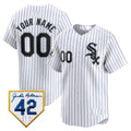 Chicago White Sox 2024 Jackie Robinson Patch Vapor Premier Limited Custom Jersey – White Baseball Jersey
