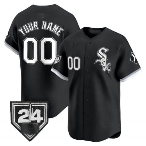 Chicago White Sox 2024 Spring Training Patch Vapor Premier Limited Custom Jersey – Black Baseball Jersey