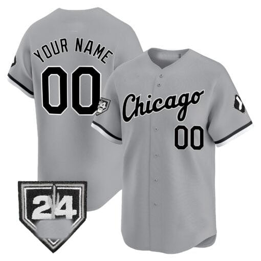 Chicago White Sox 2024 Spring Training Patch Vapor Premier Limited Custom Jersey – Gray Baseball Jersey