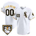 Chicago White Sox 2024 Spring Training Patch Vapor Premier Limited Custom Jersey – White Gold Baseball Jersey