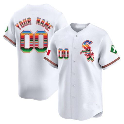Chicago White Sox Mexico Vapor Premier Limited Custom Jersey V2- All Stitched-White Baseball Jersey