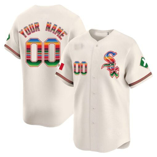 Chicago White Sox Mexico Vapor Premier Limited Custom Jersey V2- Cream Baseball Jersey