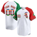 Chicago White Sox Mexico Vapor Premier Limited Custom Jersey V2- White Baseball Jersey