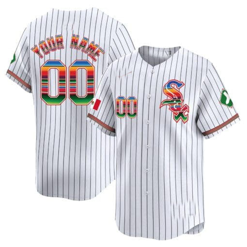 Chicago White Sox Mexico Vapor Premier Limited Custom Jersey V2- White Baseball Jersey