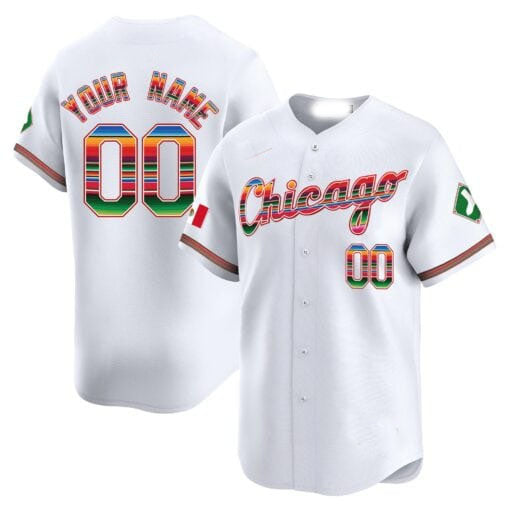 Chicago White Sox Mexico Vapor Premier Limited Custom Jersey V3- All Stitched-White Baseball Jersey
