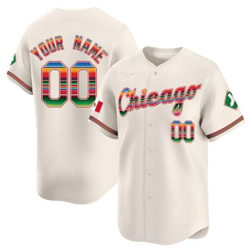 Chicago White Sox Mexico Vapor Premier Limited Custom Jersey V3- Cream Baseball Jersey