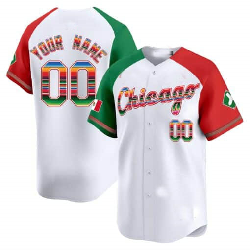 Chicago White Sox Mexico Vapor Premier Limited Custom Jersey V3- White Baseball Jersey