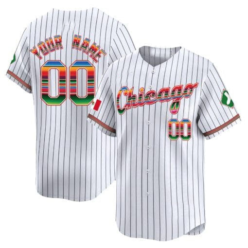 Chicago White Sox Mexico Vapor Premier Limited Custom Jersey V3- White Baseball Jersey