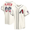 Custom Arizona Diamondbacks 2026 All-Star Edition Stars & Stripes Cream Stadium Pick-A-Player Baseball Jersey