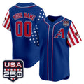 Custom Arizona Diamondbacks America 250 Edition Vapor Premier Limited Royal Stitched Baseball Jersey