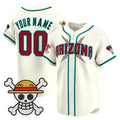 Custom Arizona Diamondbacks x One Piece Cream Vapor Premier Limited - Stitched Baseball Jersey