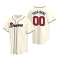 Custom Atlanta Braves Cream 2020 Stitched Cool Baseball Jersey