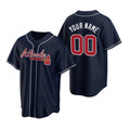 Custom Atlanta Braves Navy 2020 Stitched Cool Baseball Jersey