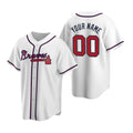 Custom Atlanta Braves White 2020 Stitched Cool Base Home Baseball Jersey