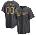 Custom Baltimore Orioles Active Player Charcoal 2022 All-Star Cool Base Stitched Baseball Jersey HELVY