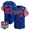 Custom Baltimore Orioles America 250 Edition Vapor Premier Limited Royal Stitched Baseball Jersey