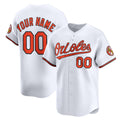 Custom Baltimore Orioles White Home Limited Baseball Jersey HELVY