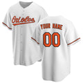 Custom Baltimore Orioles White Home Replica Baseball Jersey HELVY