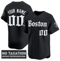 Custom Boston Red Sox ACTIVE PLAYER Black 'Retro Newspaper Edition' Vapor Premier Limited Stitched Baseball Jersey