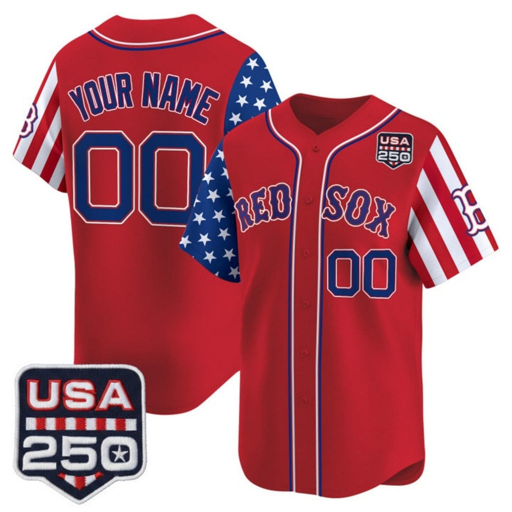 Custom Boston Red Sox America 250 Edition Vapor Premier Limited Red  Stitched Baseball Jersey