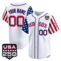 Custom Boston Red Sox America 250 Edition Vapor Premier Limited White Stitched Baseball Jersey