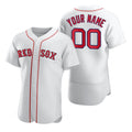 Custom Boston Red Sox White 2020 Stitched Flex Baseball Jersey HELVY