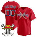 Custom Boston Red Sox x One Piece Red Vapor Premier Limited Jersey - Stitched Baseball Jersey