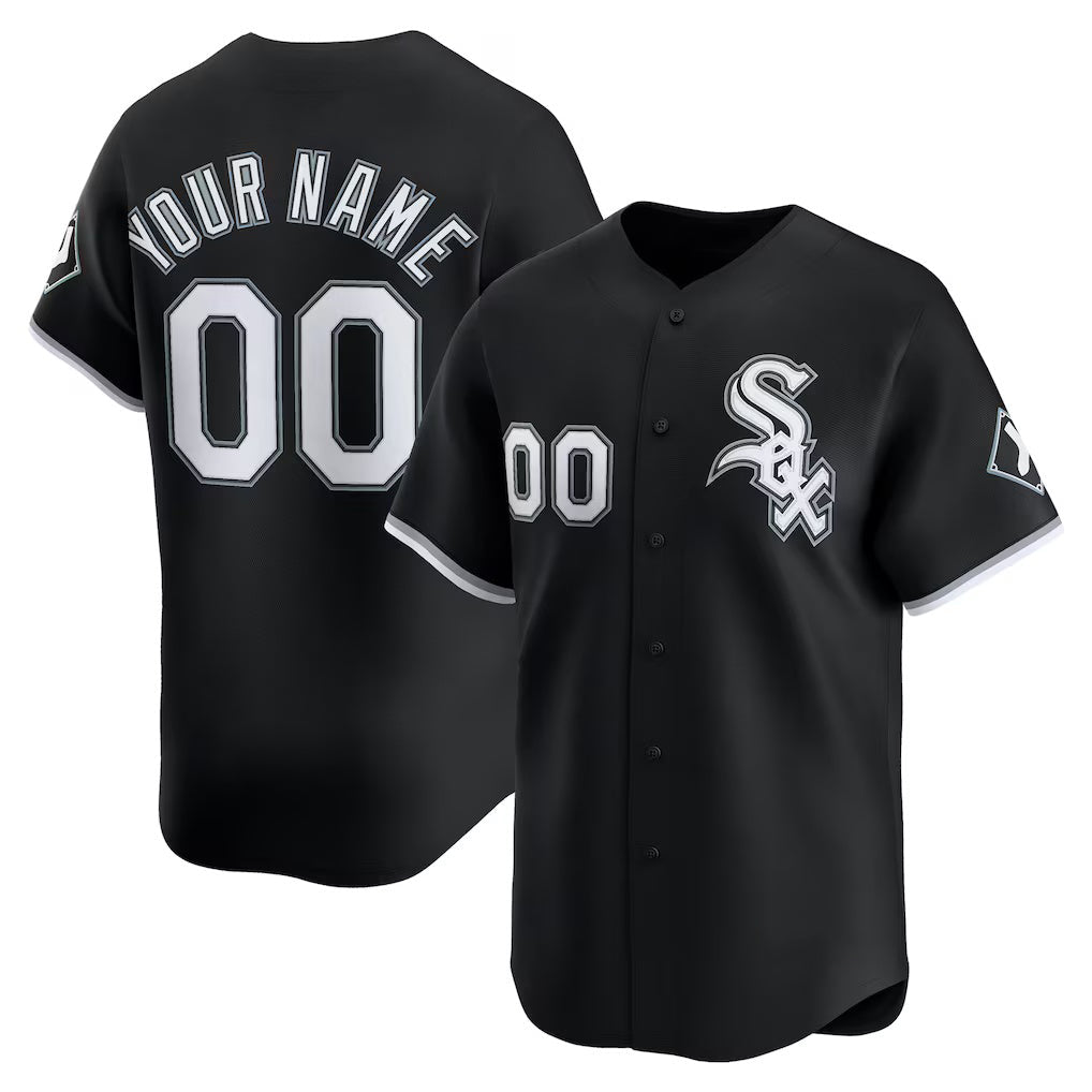 Custom Chicago White Sox Black Alternate Limited Baseball Jersey
