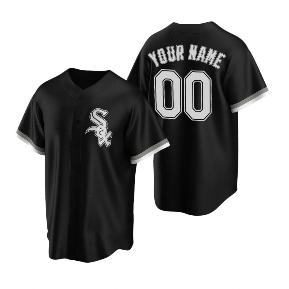 Custom Chicago White Sox Black Stitched Cool Baseball Jersey