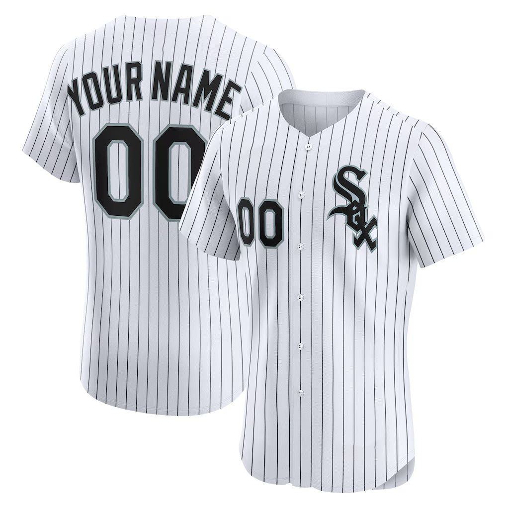 Custom Chicago White Sox White Home Elite Baseball Jersey