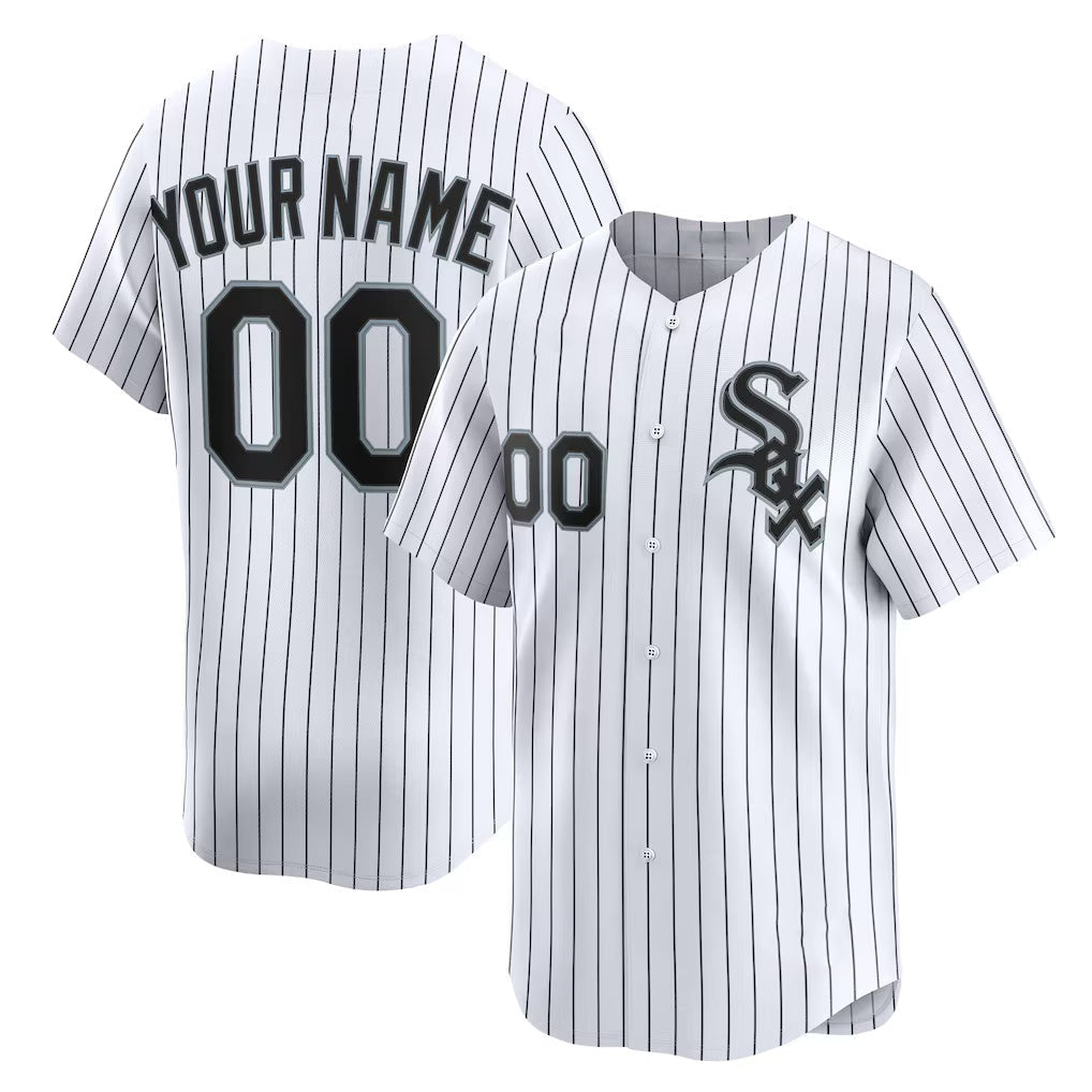 Custom Chicago White Sox White Home Limited Baseball Jersey