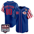 Custom Cincinnati Reds America 250 Edition Vapor Premier Limited Royal Stitched Baseball Jersey