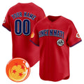Custom Cincinnati Reds x Dragon Ball Red Vapor Premier Limited Jersey - All Stitched Baseball Jersey