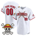 Custom Cincinnati Reds x One Piece White Vapor Premier Limited Jersey - Stitched Baseball Jersey