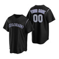 Custom Colorado Rockies Black Stitched Cool Baseball Jersey