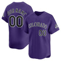 Custom Colorado Rockies Purple Alternate Limited Baseball Jersey