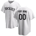 Custom Colorado Rockies White Home Replica Baseball Jersey