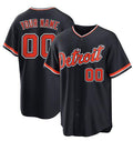 Custom Detroit Tigers Alternate Replica Navy Baseball Jersey