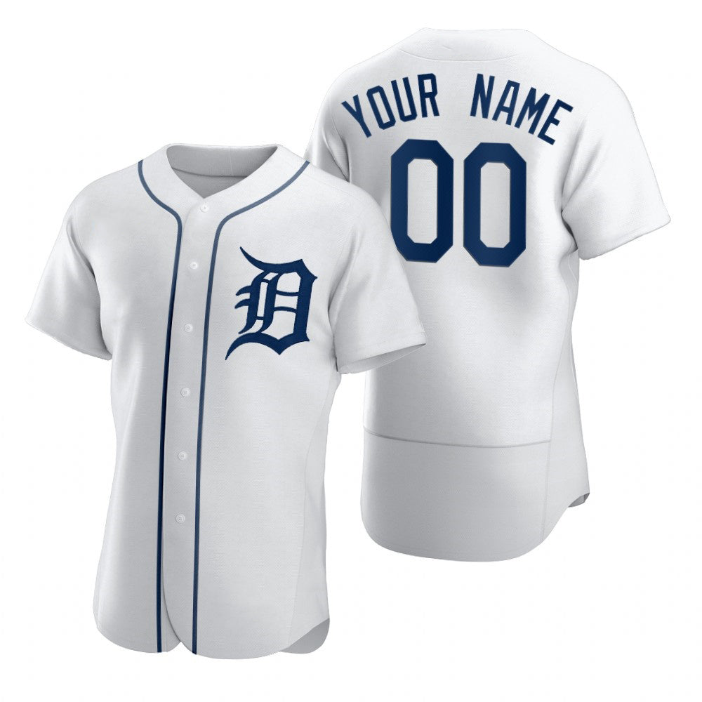 Custom Detroit Tigers White 2020 Stitched Flex Baseball Jersey