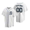 Custom Detroit Tigers White Stitched Cool Base Home Baseball Jersey