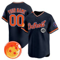 Custom Detroit Tigers x Dragon Ball Navy Vapor Premier Limited Jersey - All Stitched Baseball Jersey