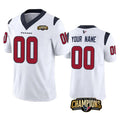 Custom H.Texans Active Player White 2023 F.U.S.E. AFC South Champions Patch Vapor Limited Stitched Jersey