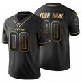 Custom H.Texans Black Golden Limited 100 Jersey